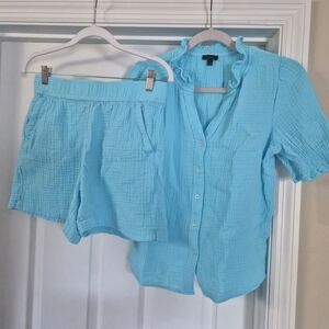 Talbots Light Blue Women Shorts